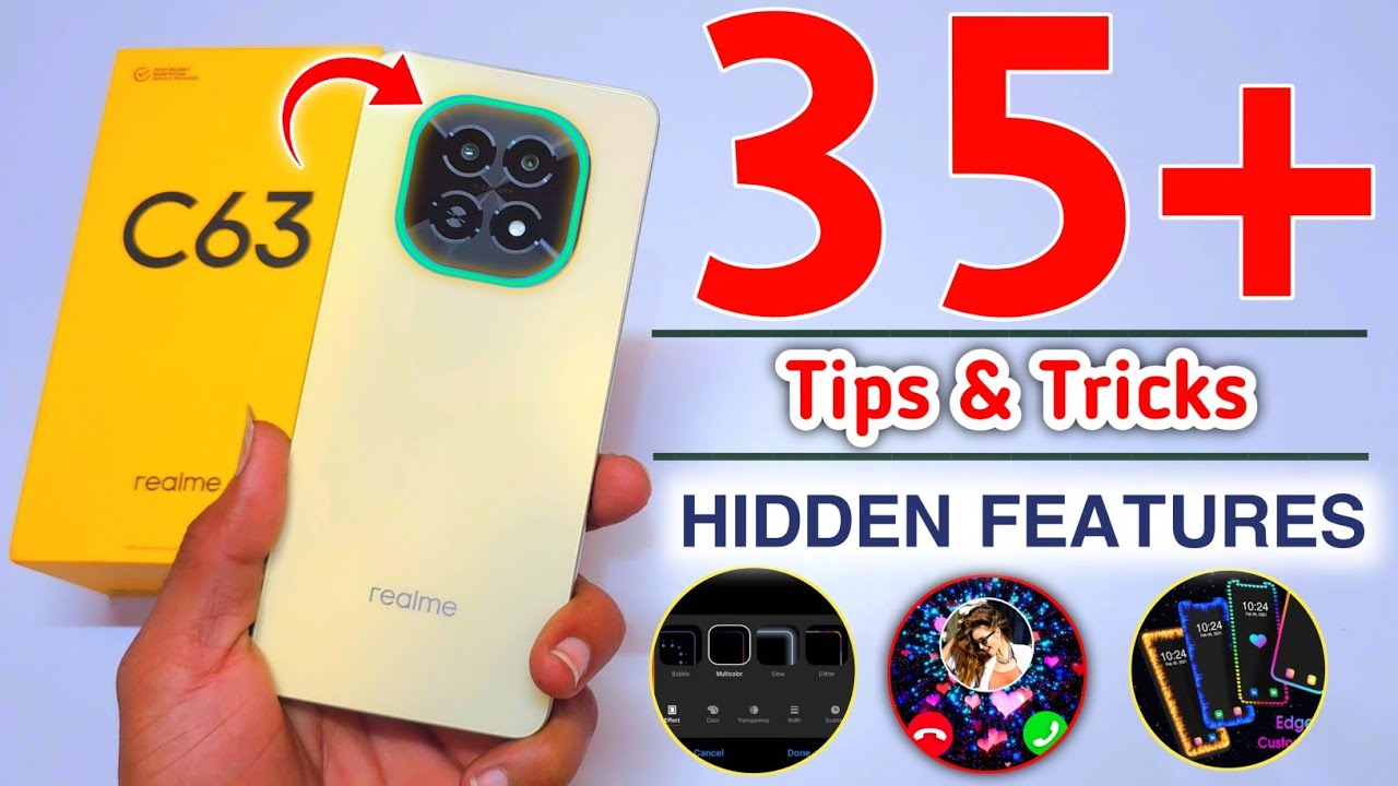 Realme C63 5G Tips And Tricks | Realme C63 5g Hidden Features Top 35+