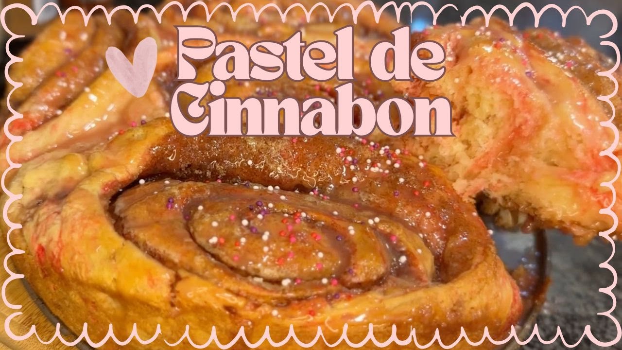 Pastel de Cinnabon para San Valentín 🩷 | Receta Relajante
