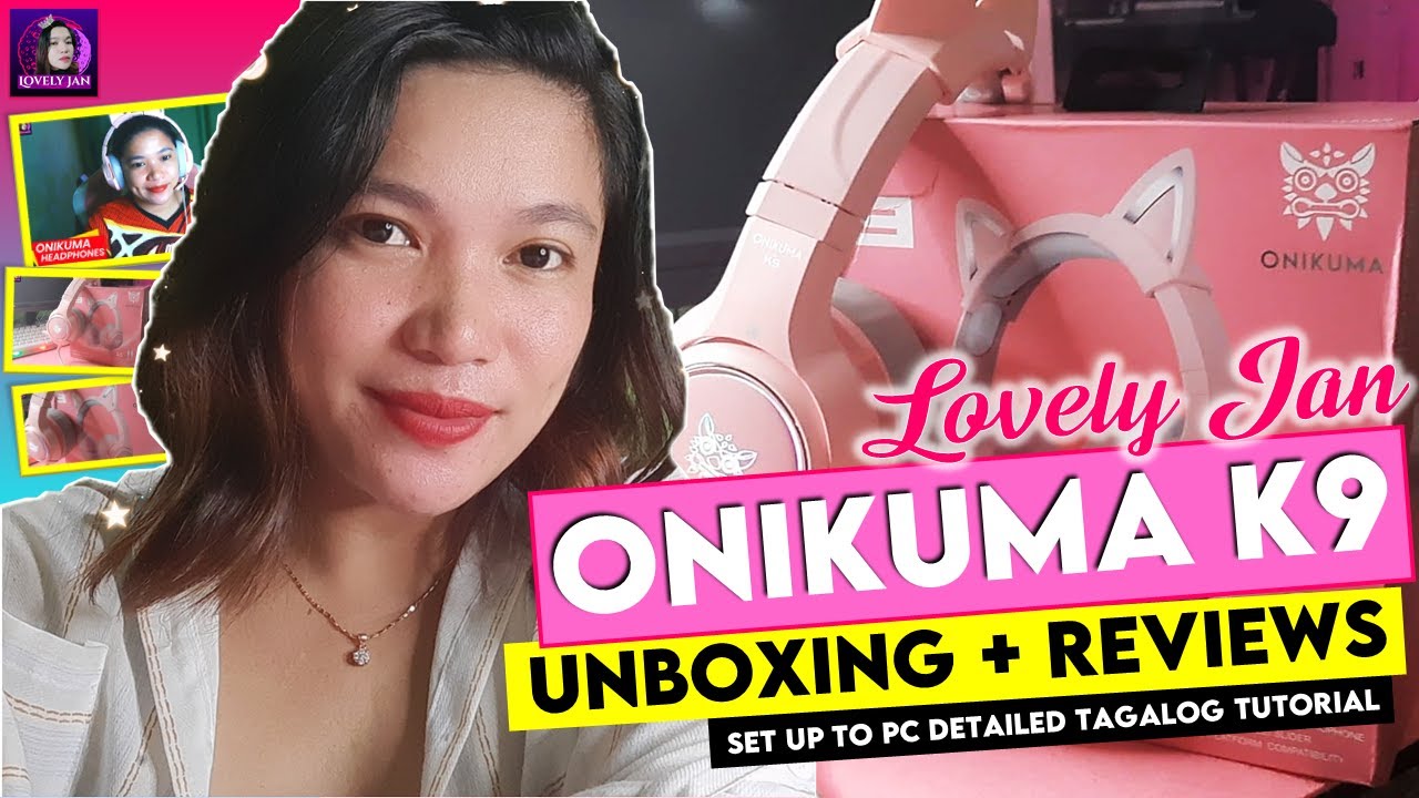 ONIKUMA K9 HEADPHONES | UNBOXING + SET - UP + REVIEW | Lovely Jan