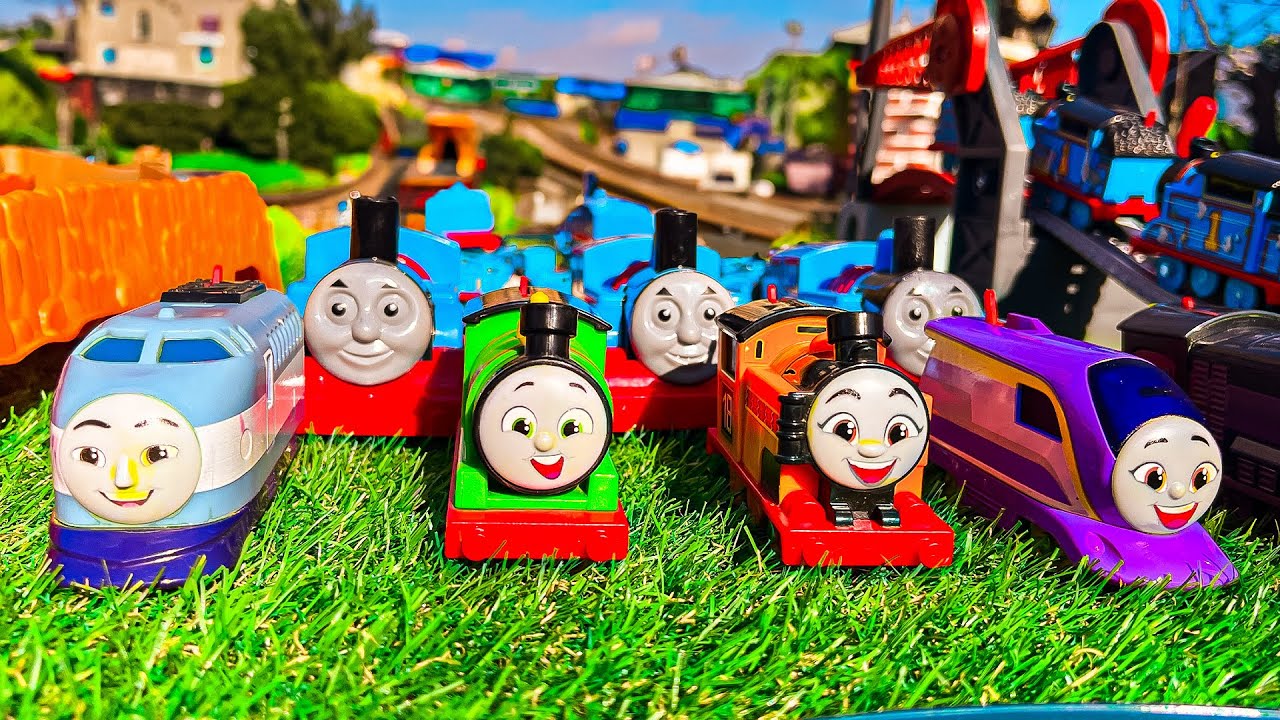 Looking for Thomas & Friends toys | Thomas The Train & Friends swimming in a dry pool