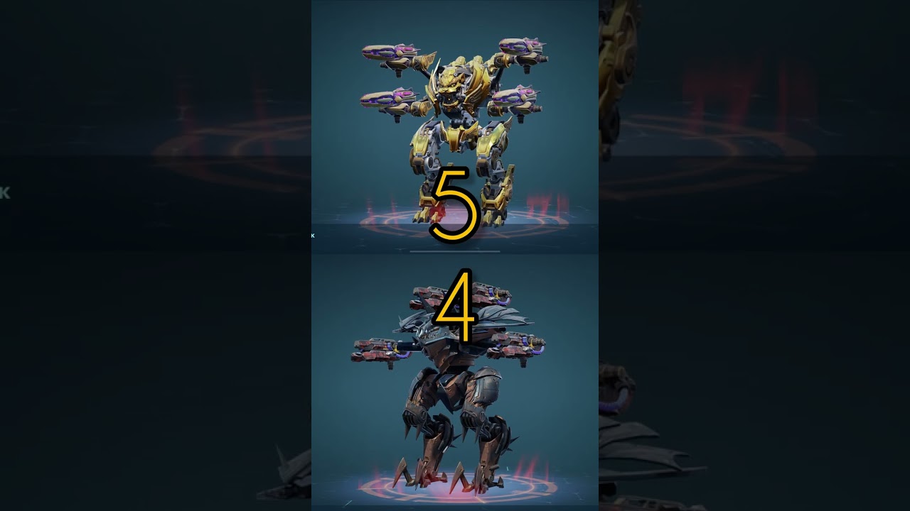 Robot Comparison - Warrior Typhon vs Corrupted Fafnir - War Robots #shorts
