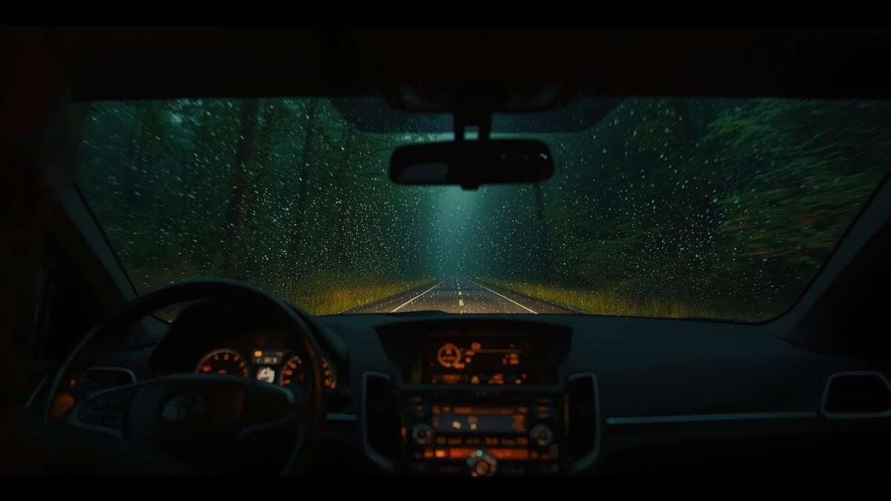 Rain in Car at Night for Sleep | Deep Sleep & Insomnia Relief (3 Hours)