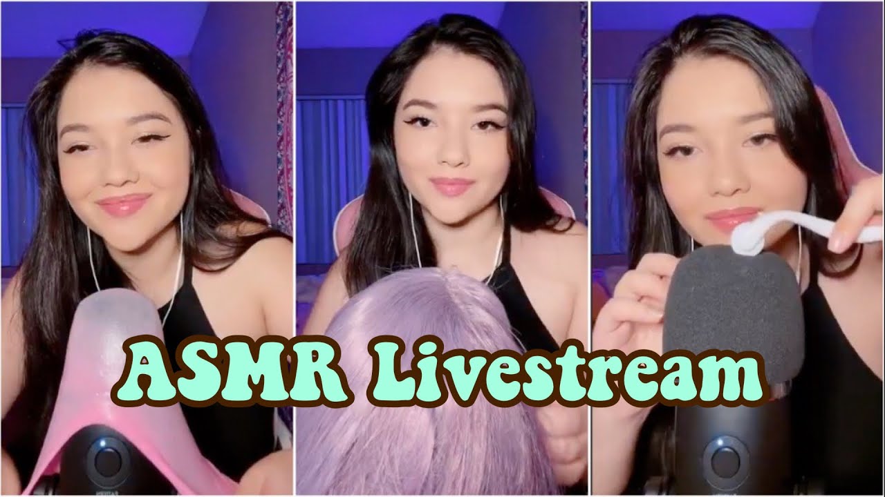 ASMR Scalp Massage, Wig Brushing, Tapping, & more! Edited TikTok Livestream Replay