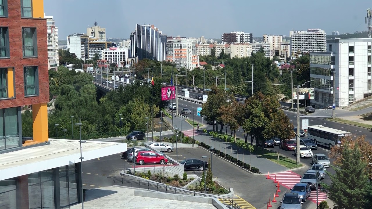 Mall plaza in Chisinau, Moldova