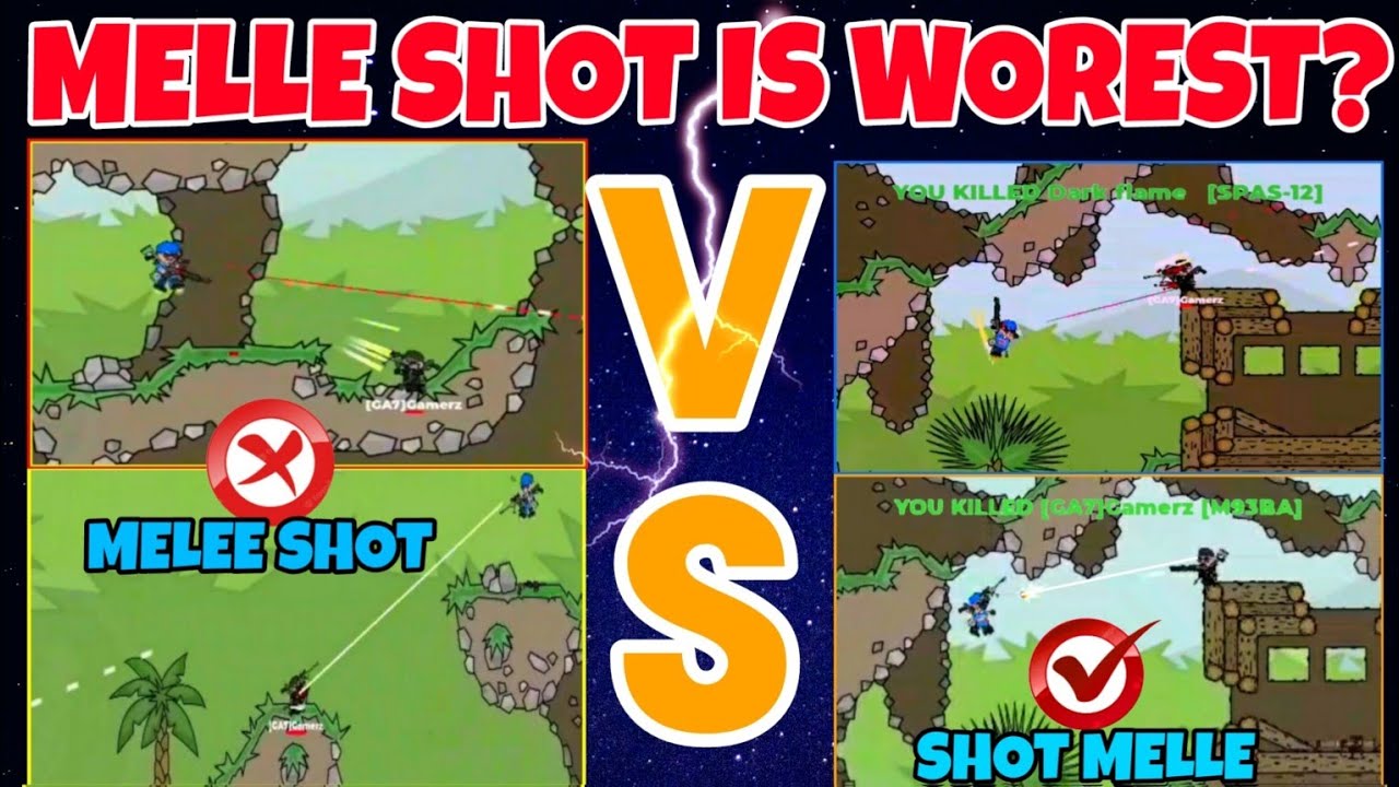 Mini Militia Classic MELEE SHOT VS SHOT MELLE 😱 || Gamings king 7