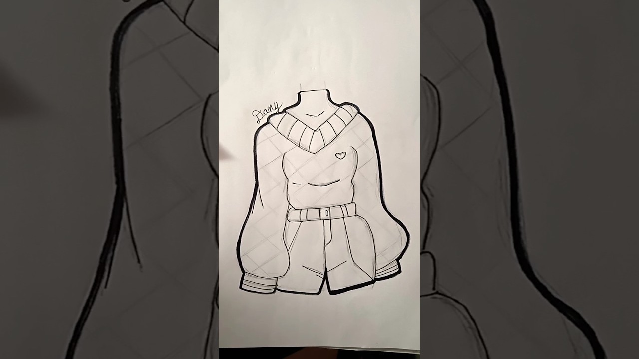 c&oacute;mo hacer ropa&hearts;️#drawing#arte#viral#dibujo#art#edit #tutorial#short@mimundodedibujo #anime