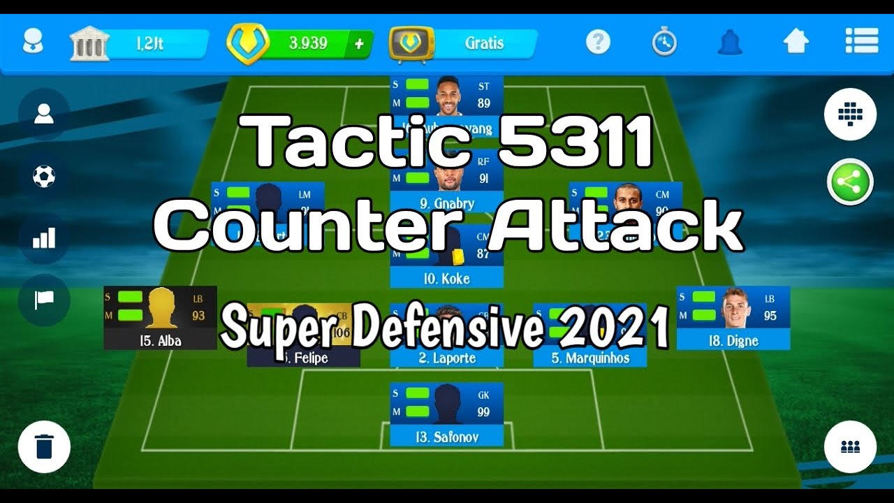 OSM Tactics | 5311 counter attack Tactic 2021 | English Version