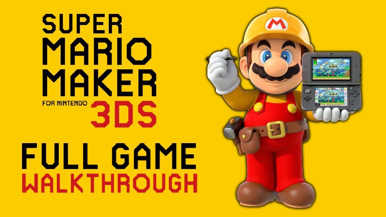 Super Mario Maker (3DS) - Full Game 100% Walkthrough (All Medals)