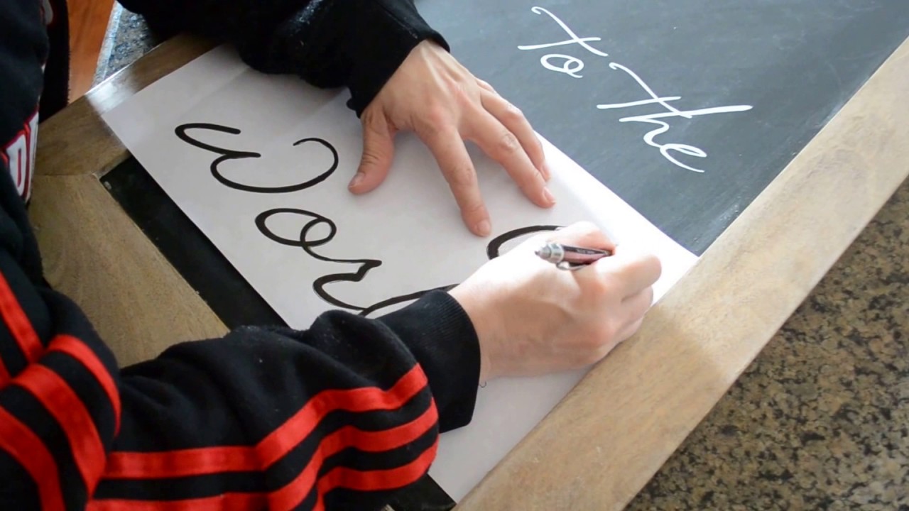 Super Easy Chalkboard Lettering