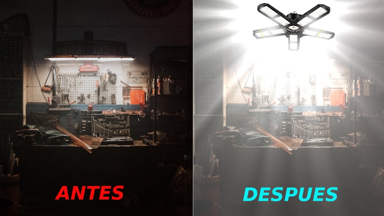 ILUMINACIÓN en el GARAGE | Muy BARATO y hasta OFENDE a la vista🚗