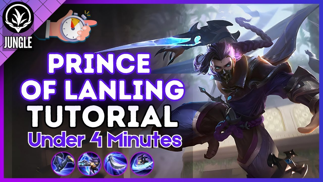4-Minute Prince of Lanling Tutorial in the Jungle || (HoK S8) 2025