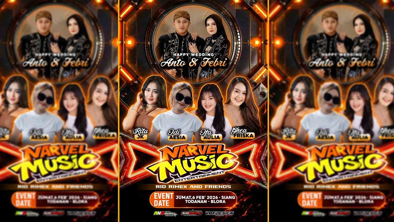 🔴LIVE STREAM || MARVEL MUSIC || ENTERTAIMENT | WEDING ANTO & FEBRI  | AND PRO AUDIO | SJR VIDEOGRAFY