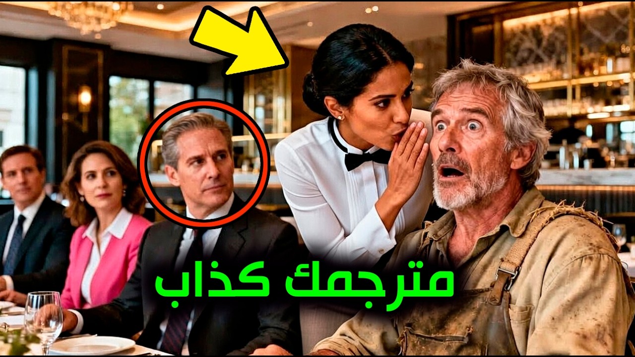حذّرت النادلة الفلاح قبل أن يوقّع العقد باللغة الإنجليزية… فصُدمَ المطعم بأكمله.