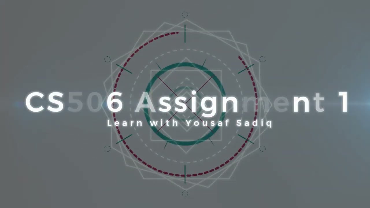 cs506 assignment 1 2024 | CS506 assignment 1 | cs506 assignment 1 solution 2024 | Sir Yousaf
