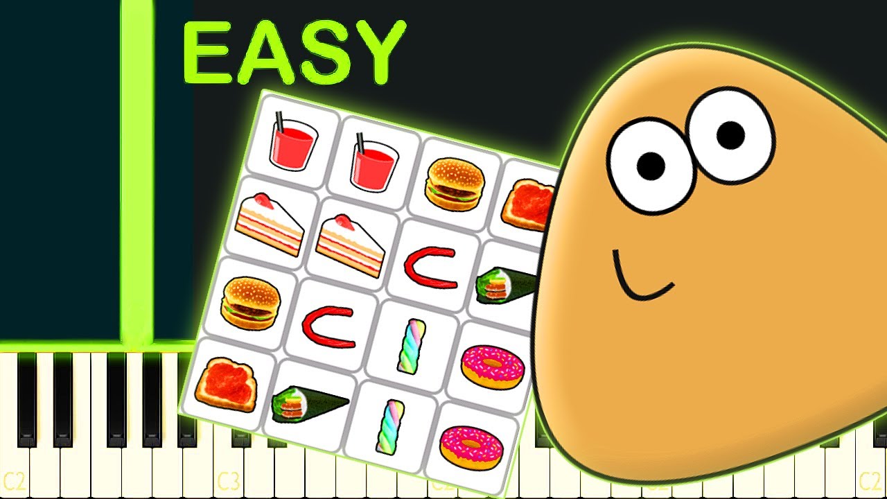 POU MEMORY SONG - EASY Piano Tutorial
