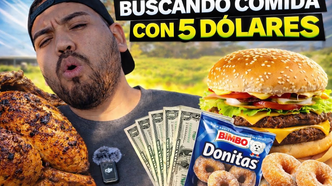 Buscando comida con 5 dólares 