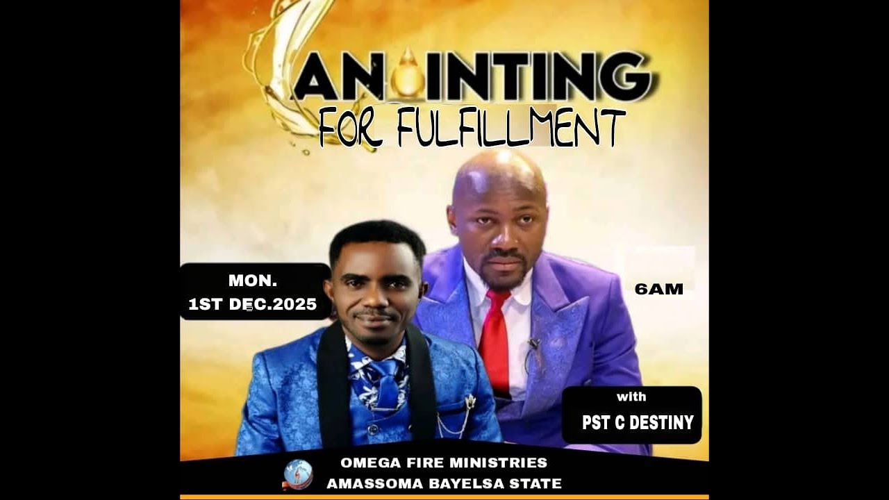 ANOINTING FOR FULFILLMENT SERVICE || Pastor C. Destiny - 1st Dec,2025