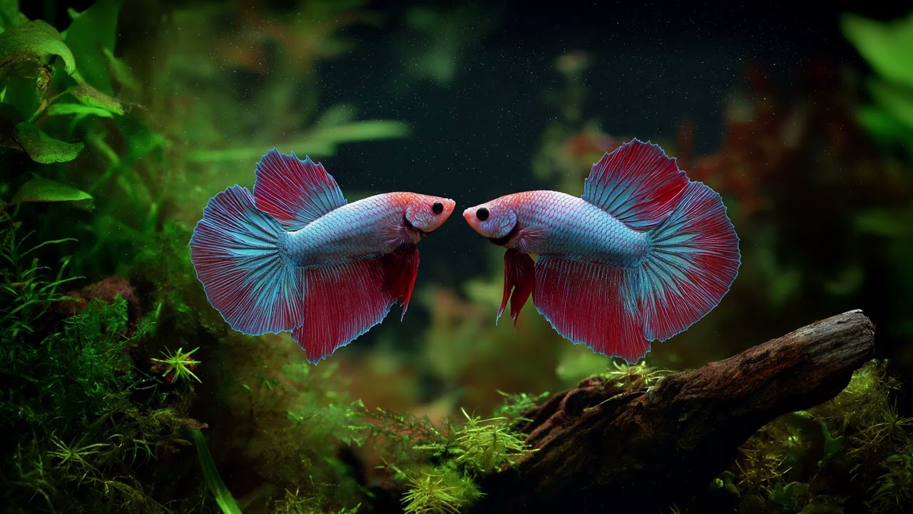 Betta Fish – Silent Fins in Blue | A Gentle Underwater Dance