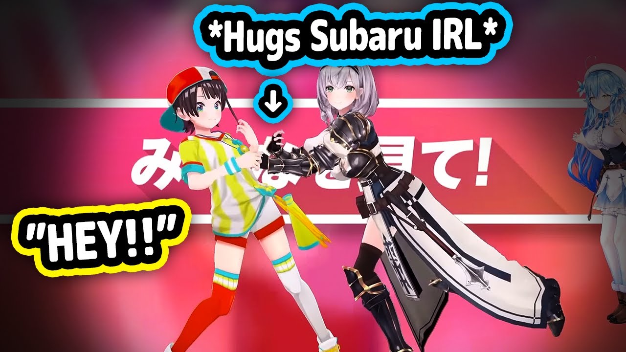 Noel Can't Help Hugging Subaru IRL and Getting Embarrassed When Making Eye-Contact【Hololive】
