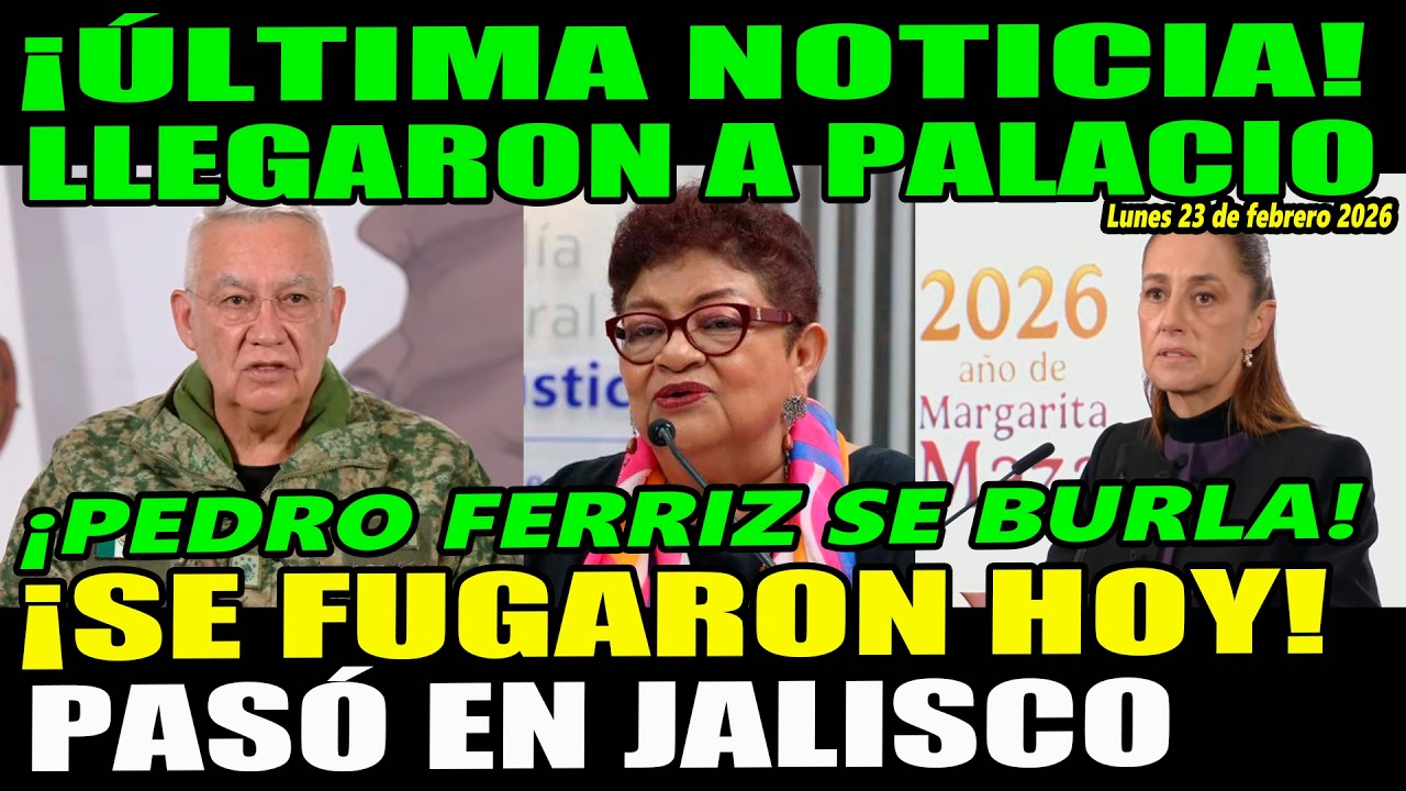 ¡Última noticia! Llegaron a Palacio ¡Se acaban de fugar! Sheinbaum no se las perdona