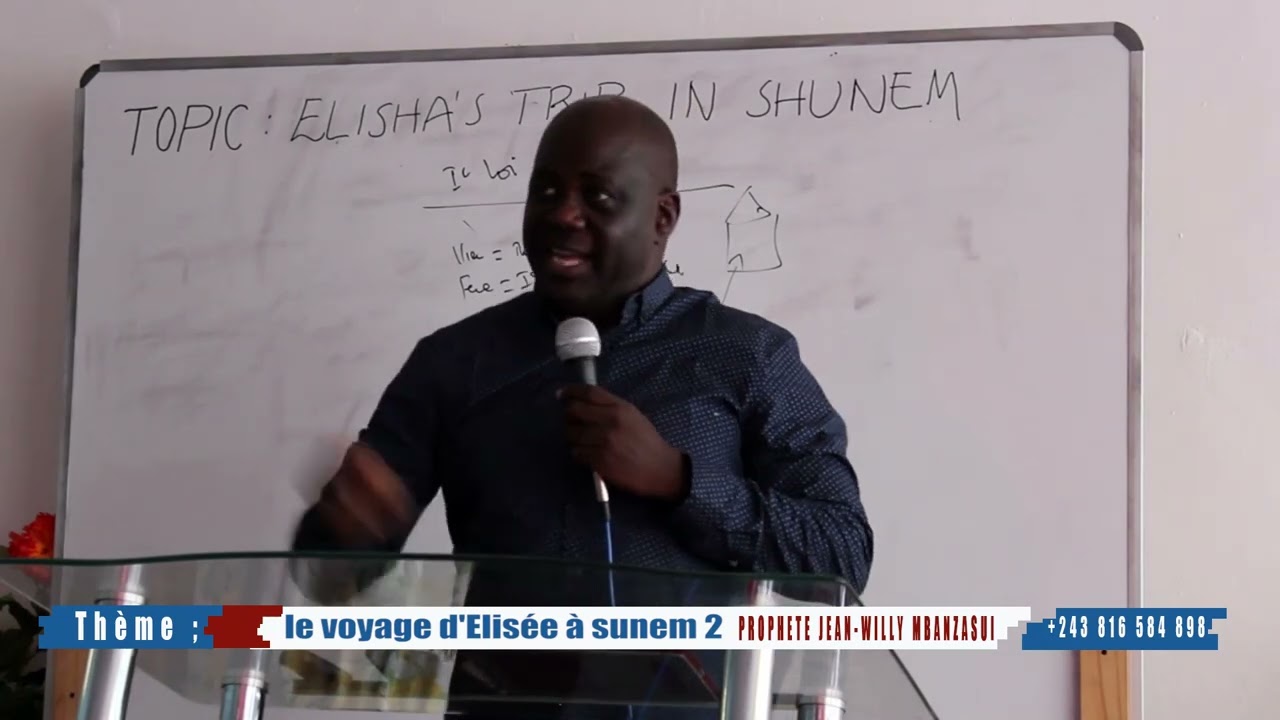Le voyage d'elisee à sunem avec prophète Jean Willy mbanzaswi