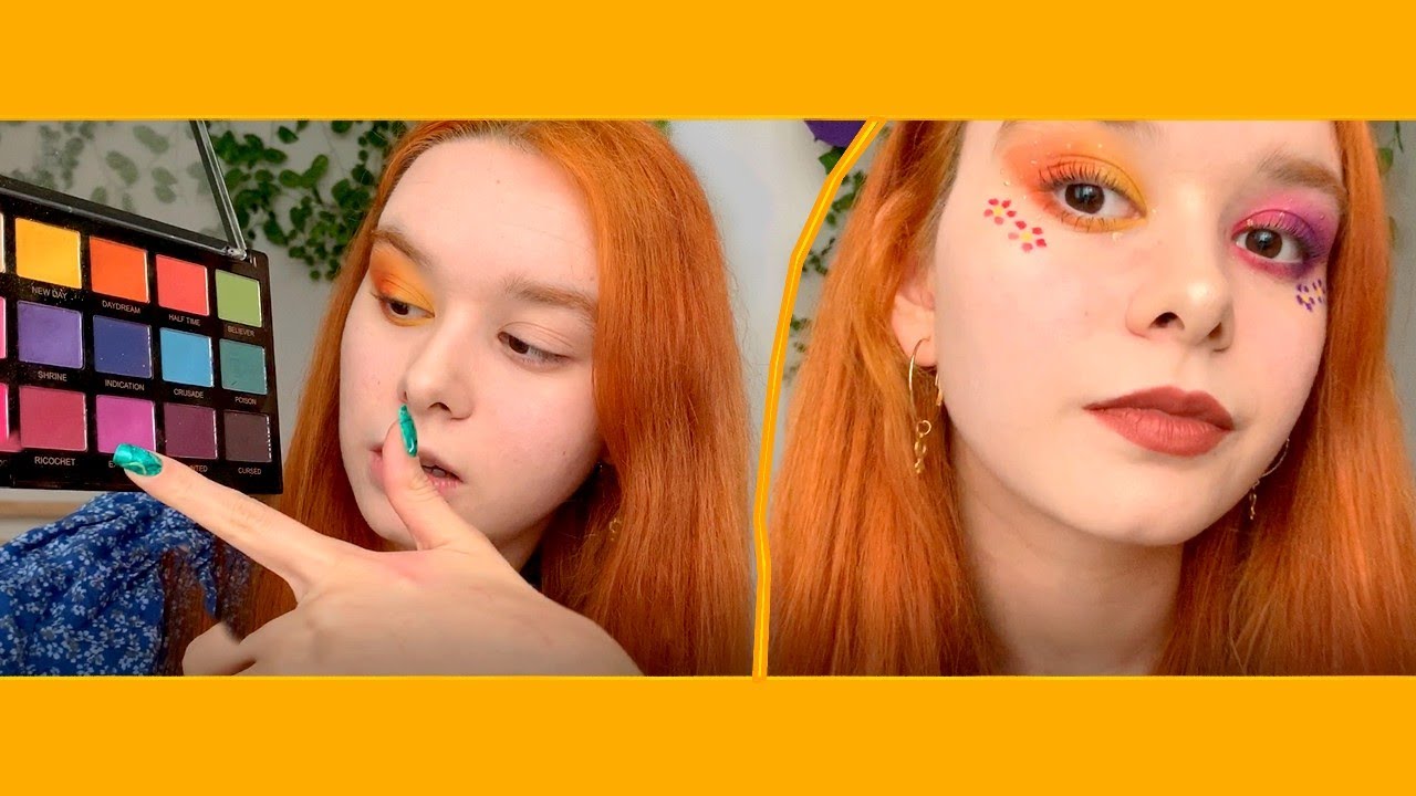 Uygun Fiyatlı Ürünlerle Kolay, Renkli ve Çiçekli Makyaj | Revolution Pro Far Paleti ile 🎨🌈
