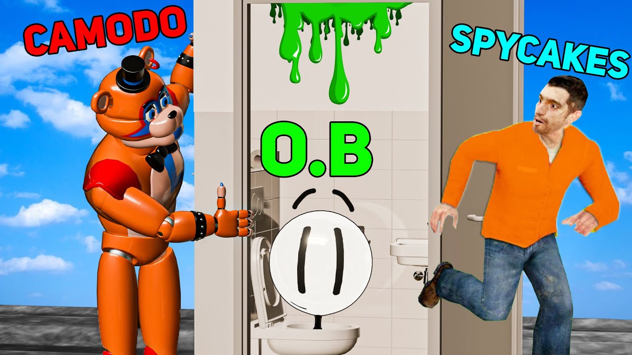 Hiding in a Train Toilet from FNAF! (Gmod Slashers)