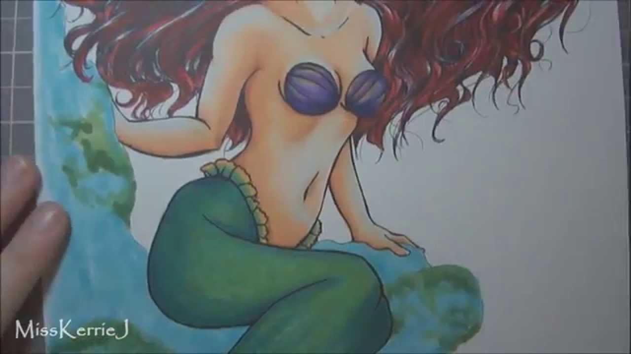 Copic Marker Illustration: Ariel