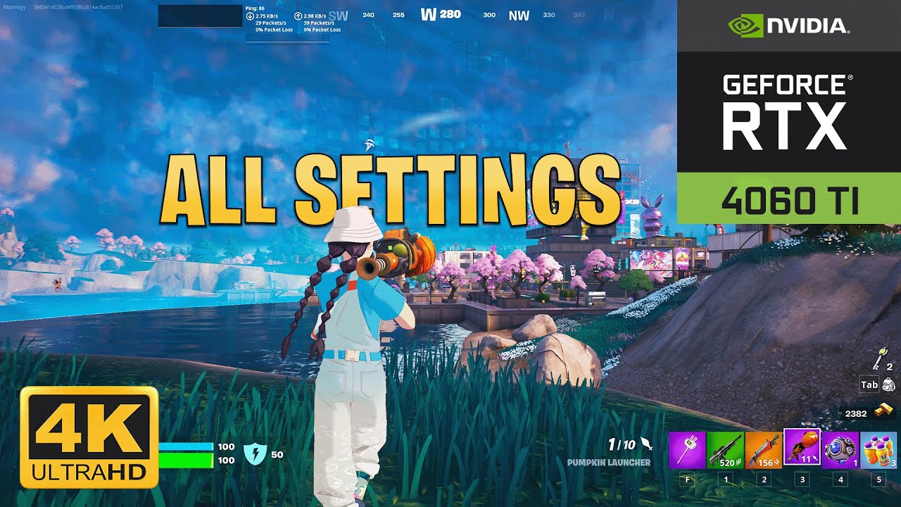 Fortnite : RTX 4060 Ti 8GB All Settings 4K Test | Fortnitemares 2023