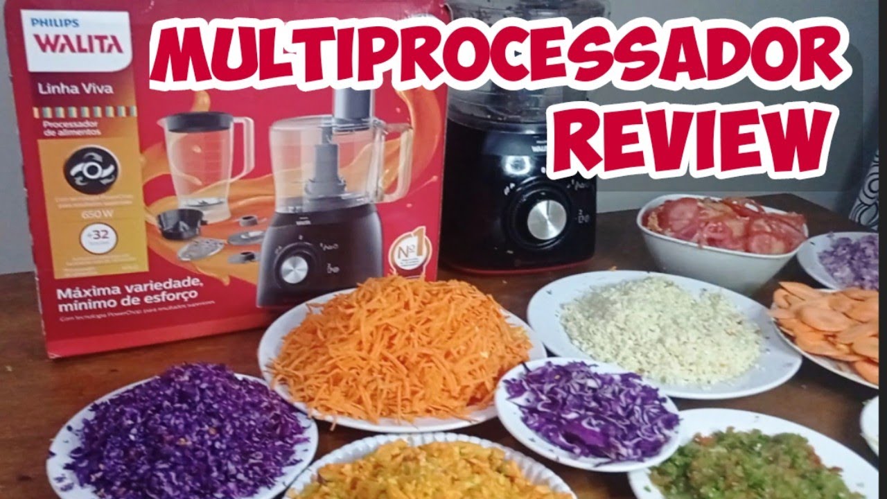 MULTIPROCESSADOR DE ALIMENTOS PHILIPS WALITA   - LINHA VIVA - REVIEW, RESENHA