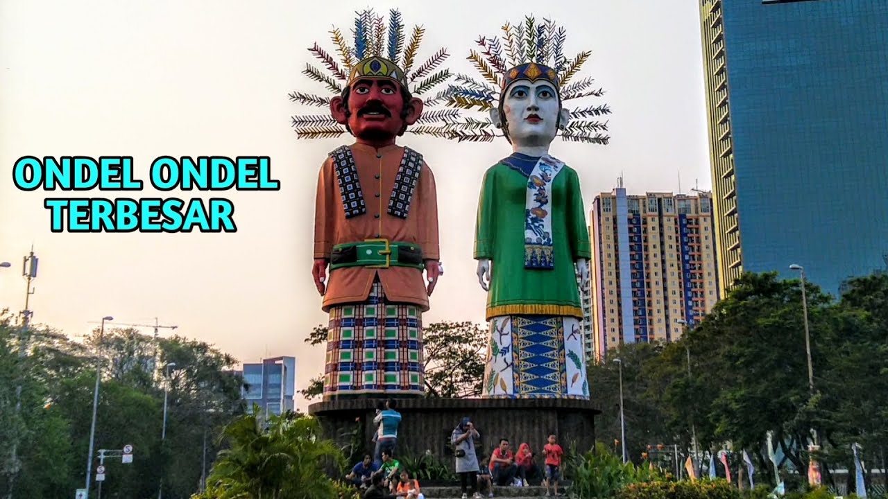 Ondel ondel Betawi TERBESAR DIDUNIA ~ Patung Ondel Ondel Kemayoran