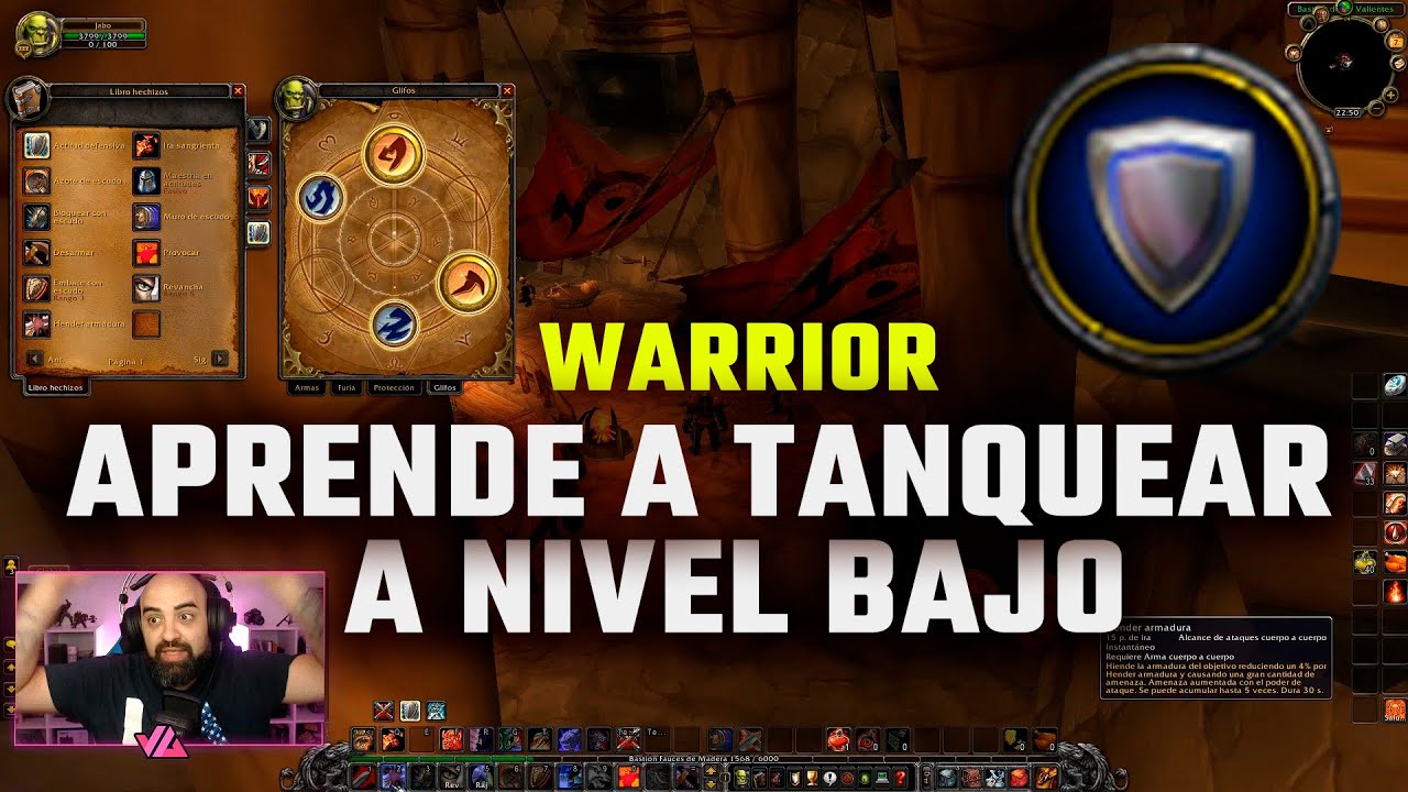 Aprende a tanquear. Guía rápida Guerrero a nivel bajo