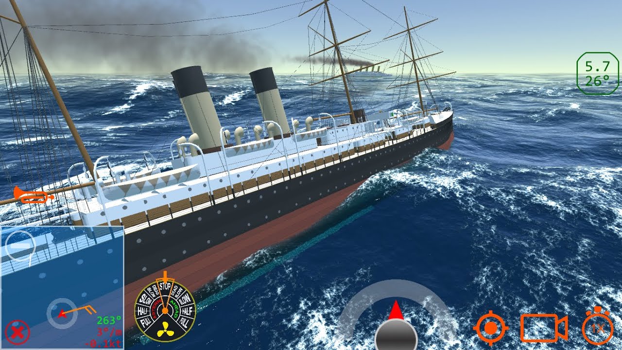 SS Britannic 1874 - Ship Handling Simulator - Ship Mooring 3D