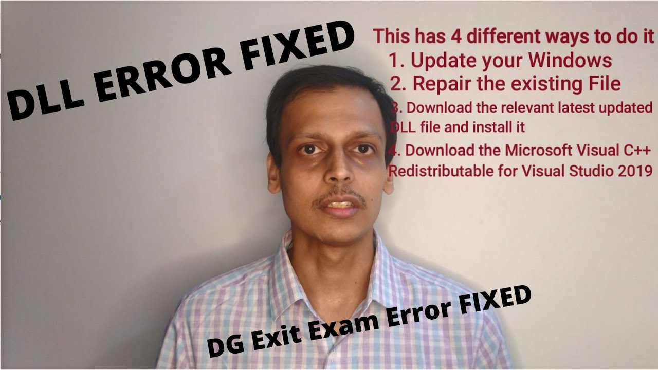 DLL Error Removal complete Process during Exit Exam #DGSHIPPING