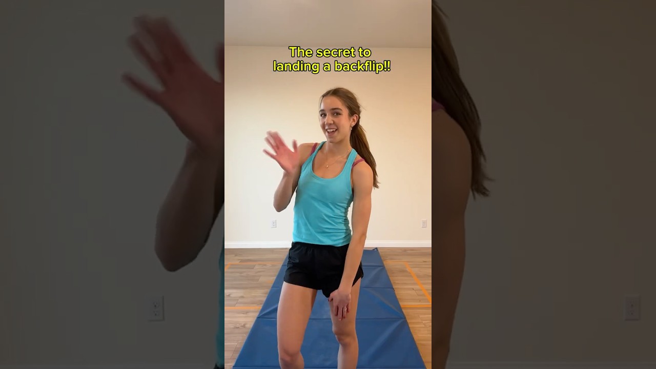 the SECRET to landing a BACKFLIP! 😊 #flip #tumbling #tutorial #gymnastics #cheer #advice