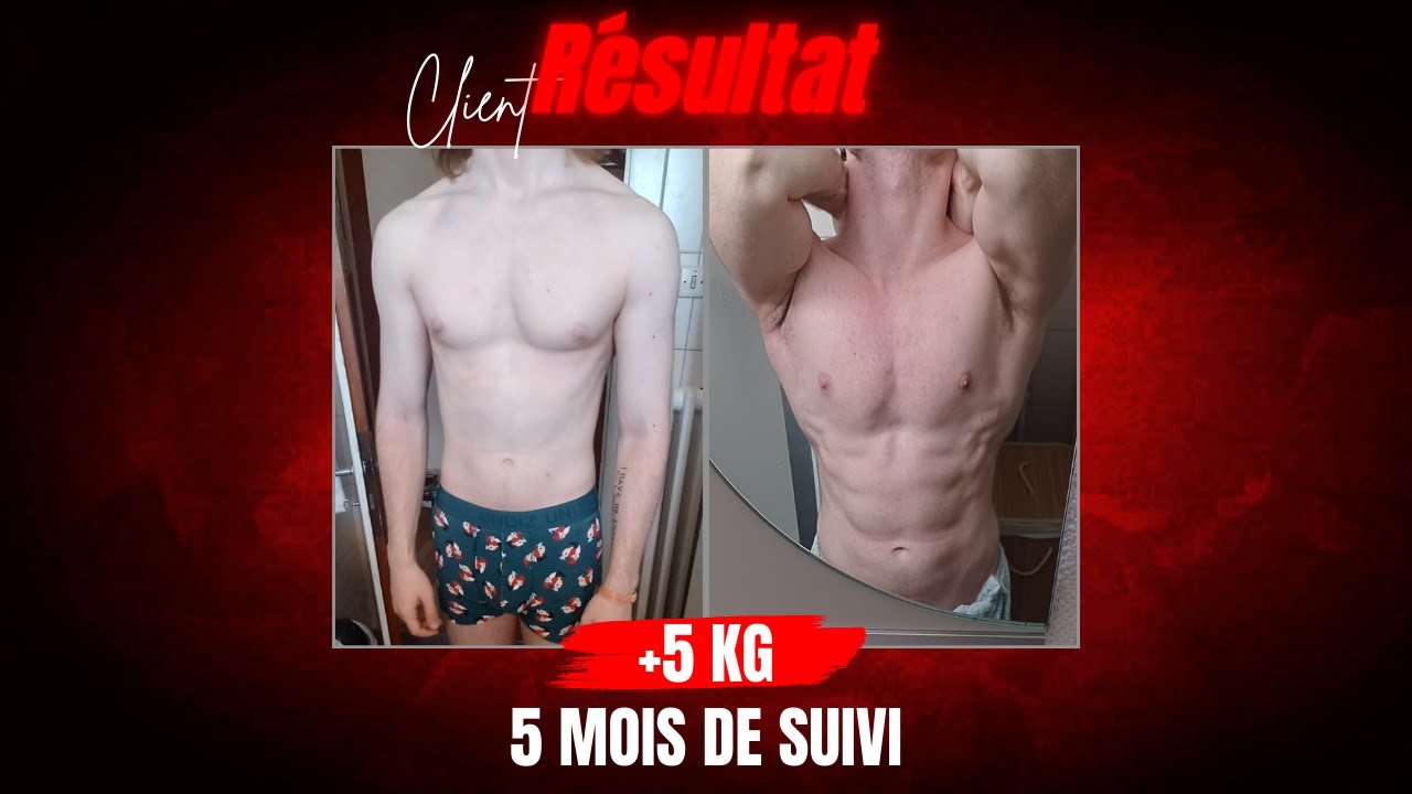 TÉMOIGNAGE DE MATHIAS — 5 MOIS DE SUIVI, +5 KG DE MUSCLE