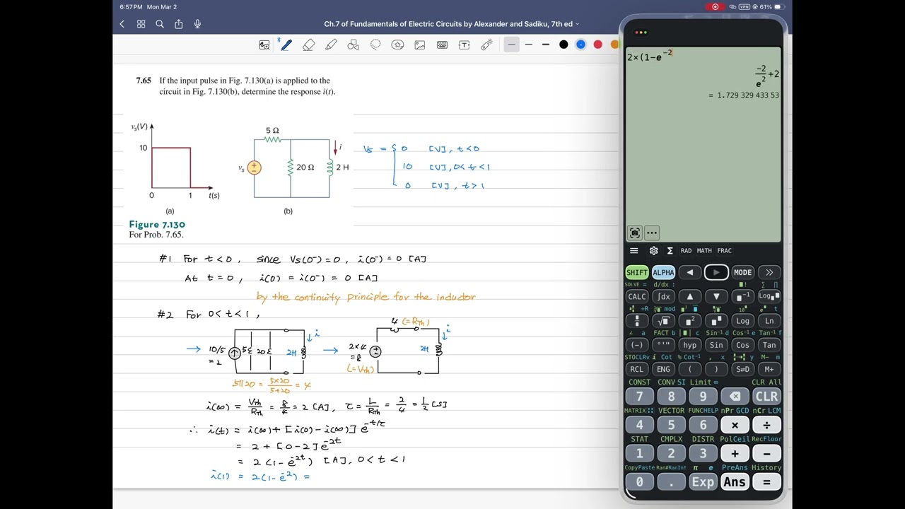 Problem 7.65, Fundamentals of Electric Circuits, 7th ed, by Charles Alexander, Matthew Sadiku