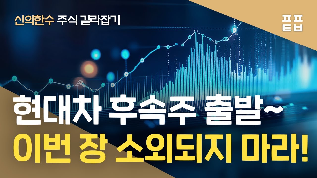 [신의한수] 현대차 후속 주도주 출발~ 이번장 소외되지마라!  (요약 영상)