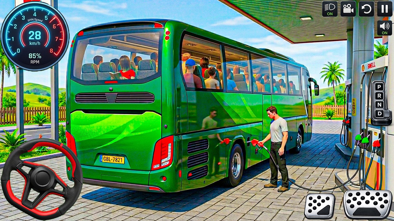 Bus Driving Game 2026 3D: Challenging city bus driving simulator passenger pickup - android gameplay