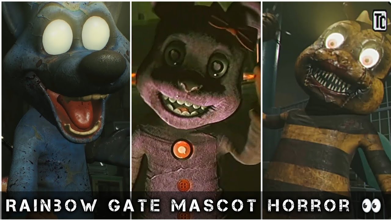 Rainbow gate mascot horror game all trailers/teasers