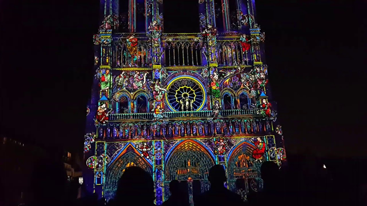 Lady of Hearts - spectacular light show | Notre-Dame de Paris - 18.10.2018