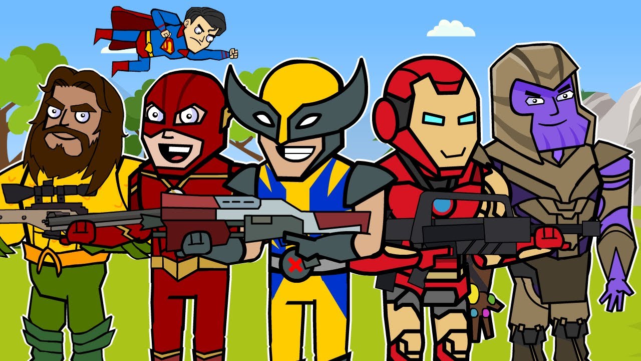 The Squad: Super Hero Compilation | Fortnite Animation
