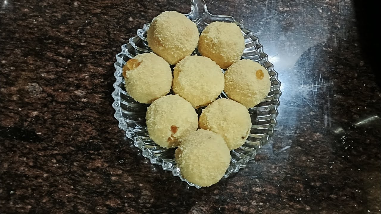 सोप्या पद्धतीने रवा बेसन लाडू 