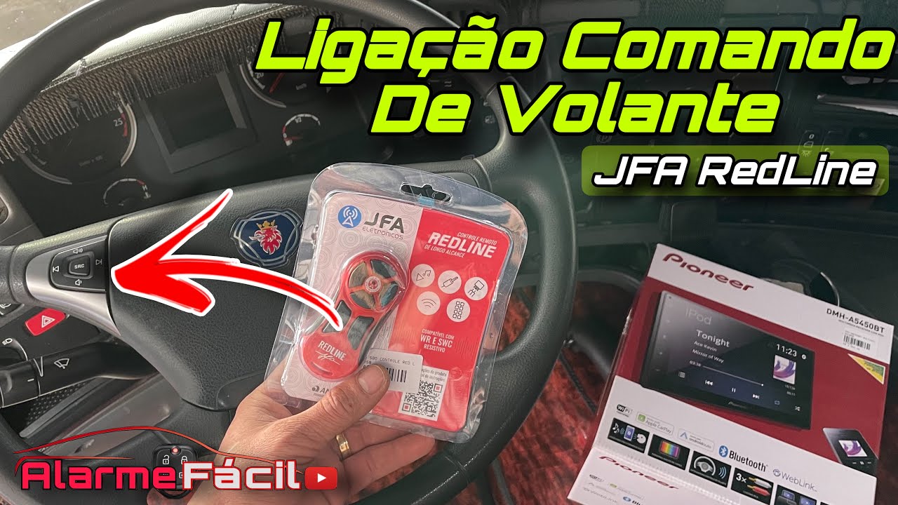 Liga&ccedil;&atilde;o de Comando de Volante Utilizando Controle Longa Dist&acirc;ncia JFA Red Line ✅ Scania