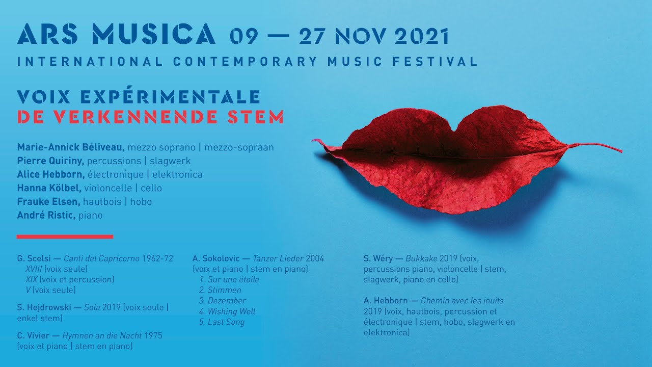 VOIX EXPERIMENTALE | DE VERKENNENDE STEM - ARS MUSICA 2021