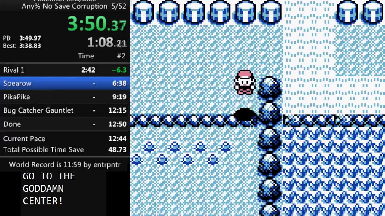 [Pokémon Blue] No Save Corruption in 12:30.04