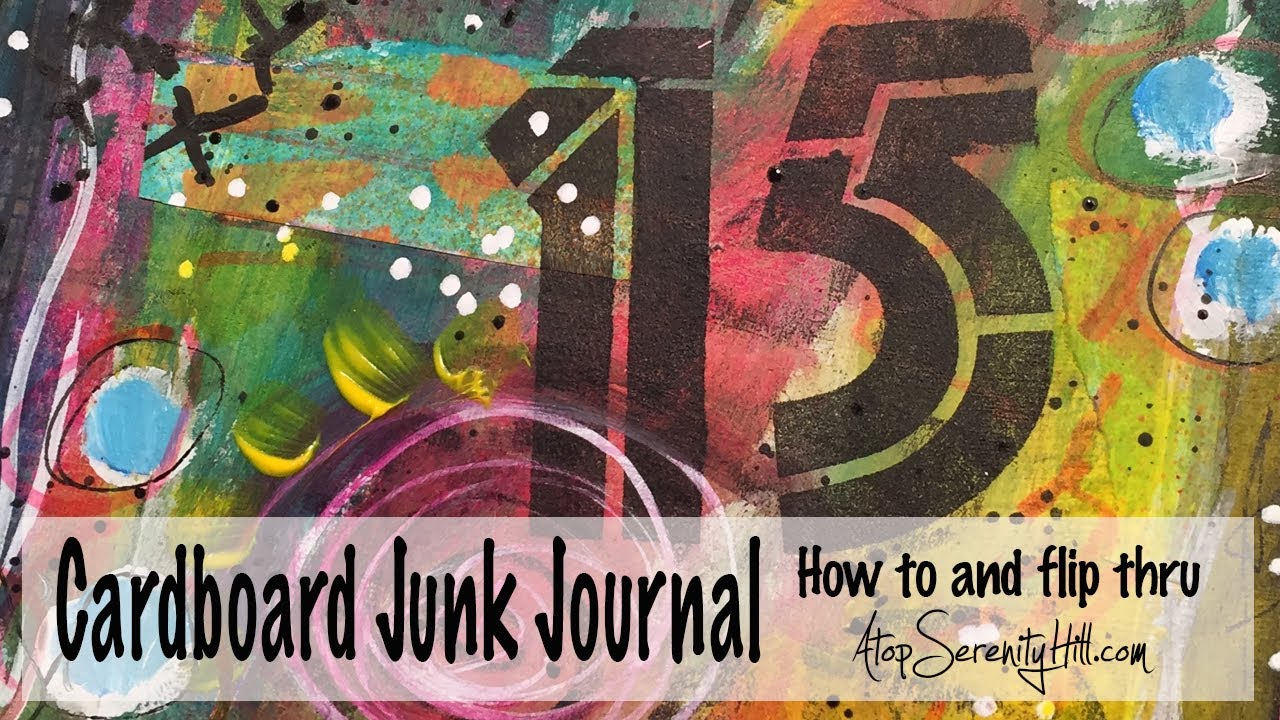 Cardboard Junk Journal: How to and flip thru