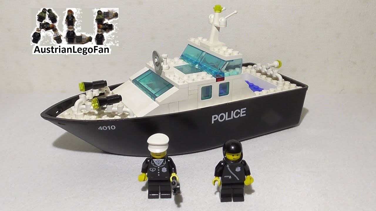 Lego Classic 4010 Police Rescue Boat / Polizeiboot - Lego Speed Build Review
