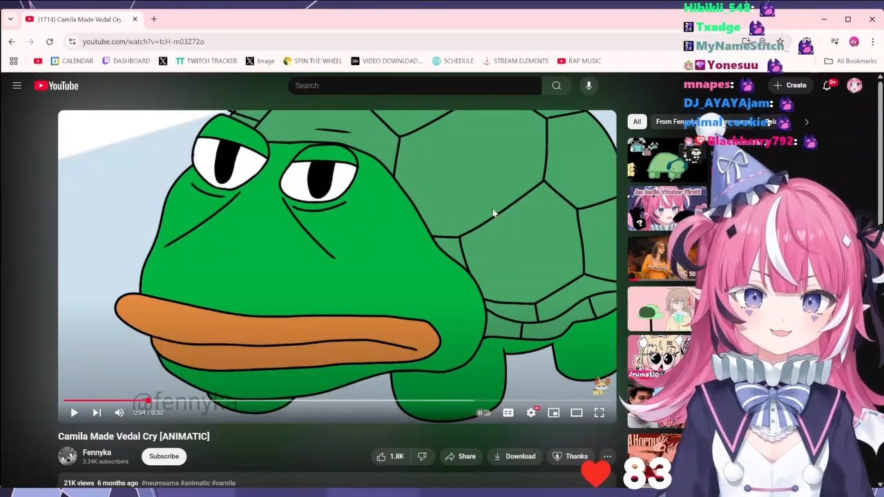 Camila React To Animation With Vedal And Neuro