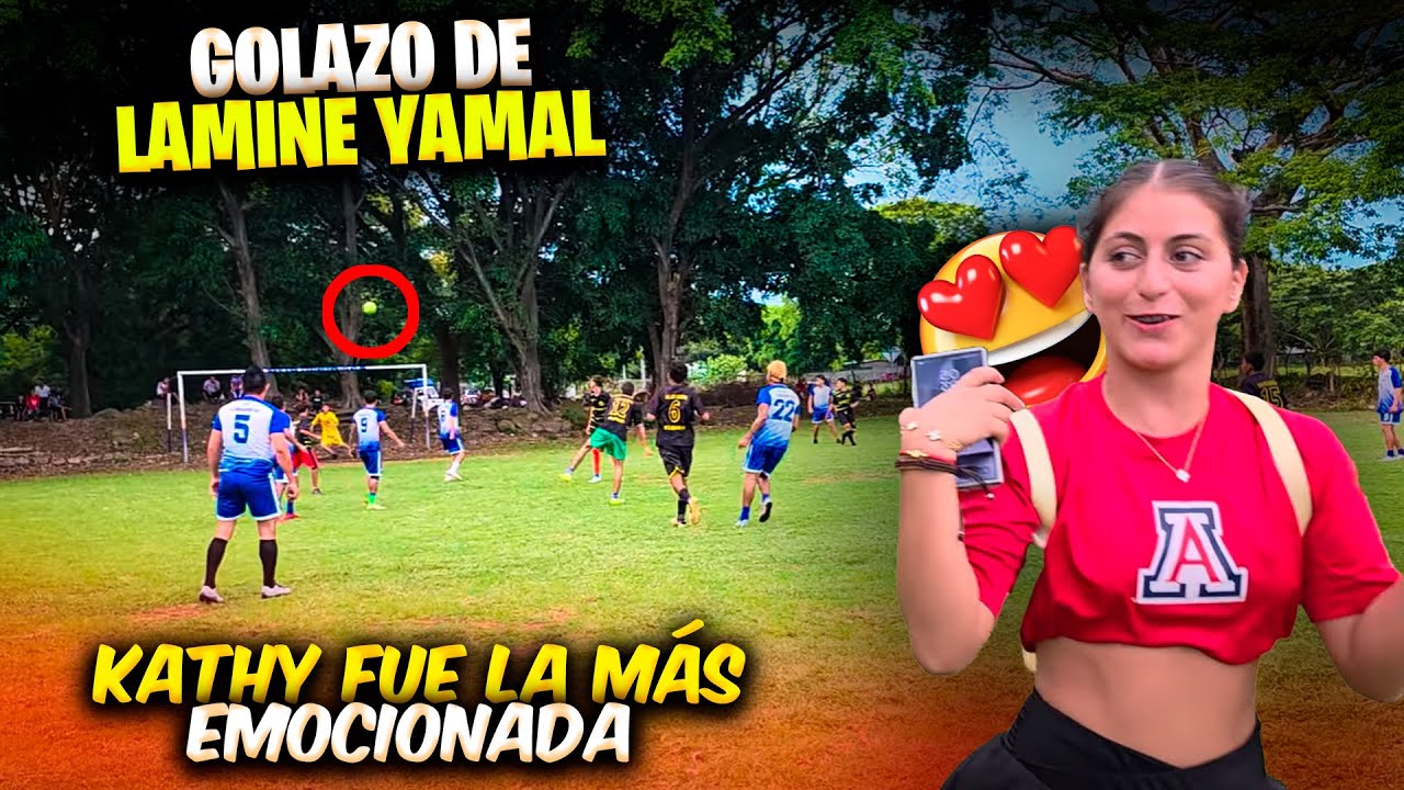Miren el golazo que hizo Lamine Yamal dedicado a su chava Kathy
